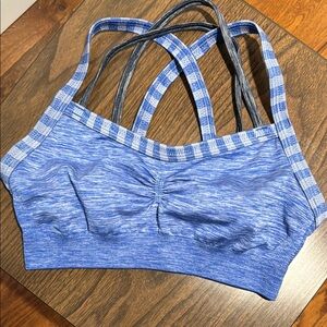 CALIA by Carrie Underwood Blue Strappy Sports Bra